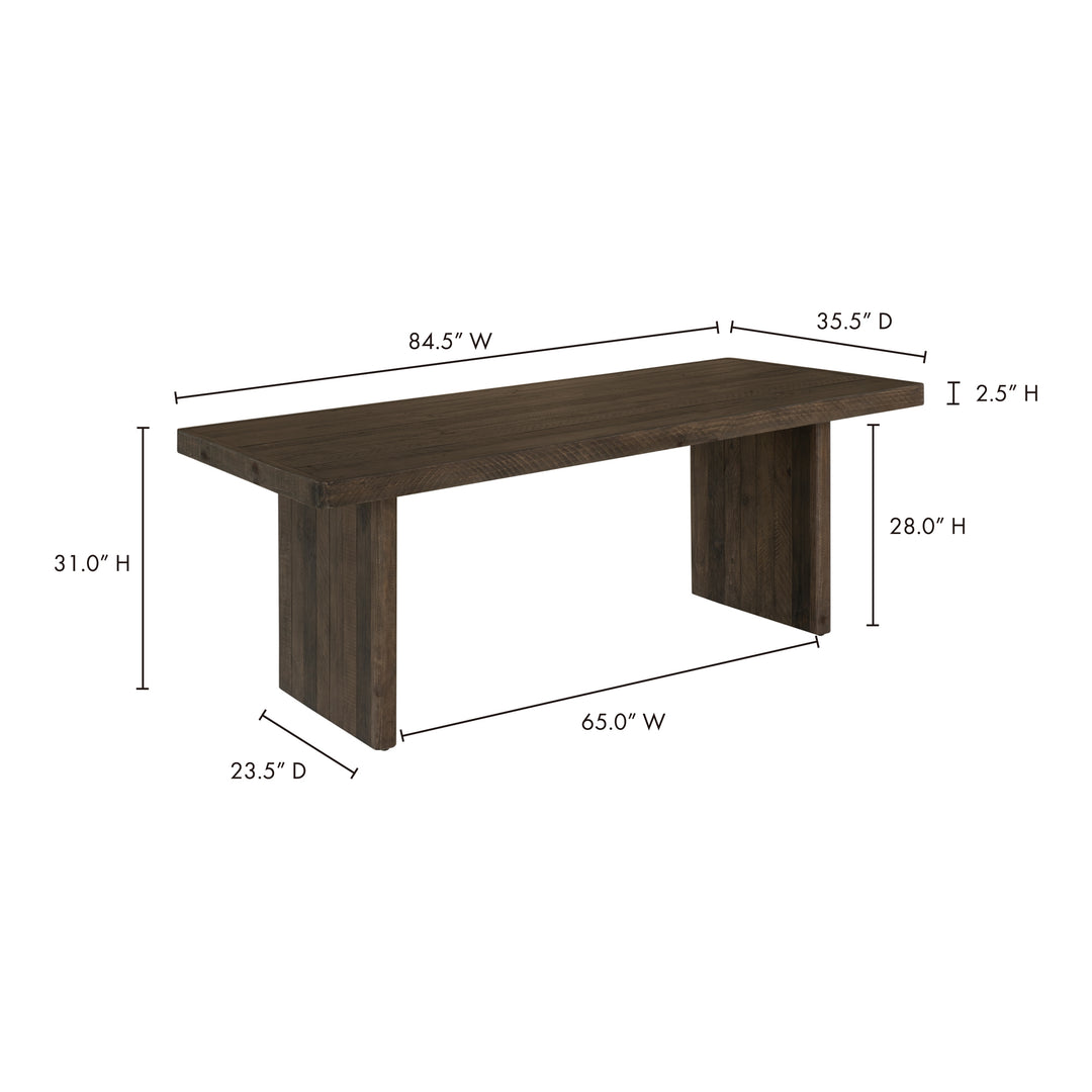 American Home Furniture | Moe's Home Collection - Monterey Dining Table Aged Brown