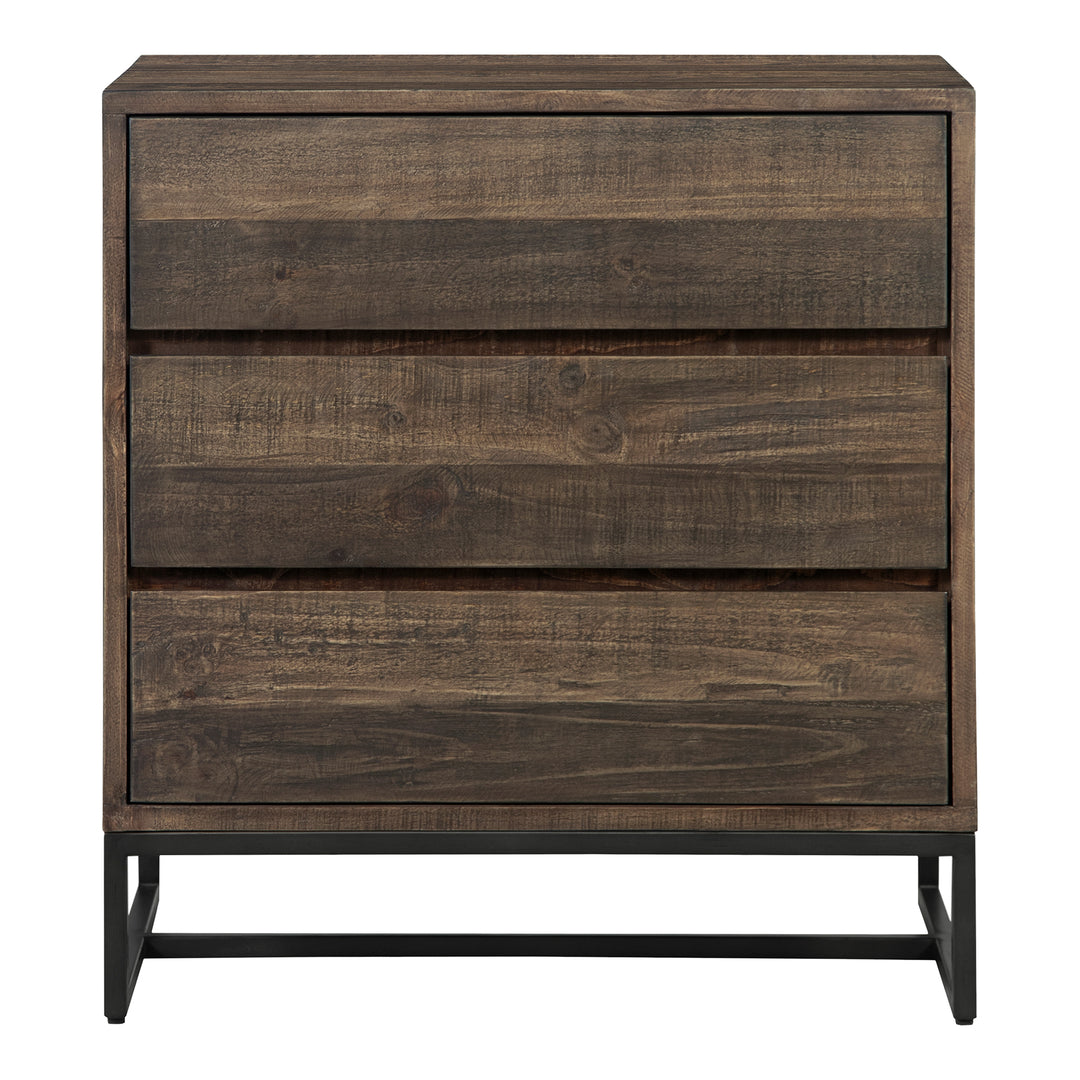 American Home Furniture | Moe's Home Collection - Elena 3 Drawer Nightstand