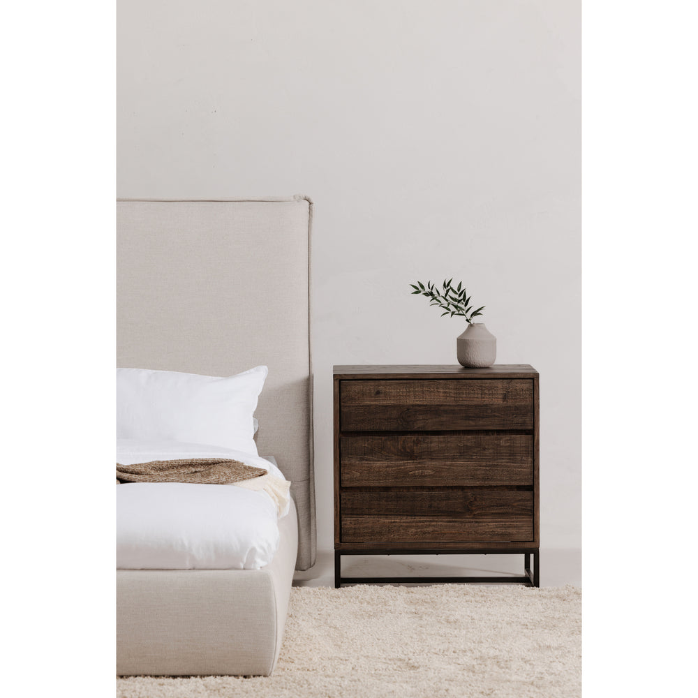 American Home Furniture | Moe's Home Collection - Elena 3 Drawer Nightstand