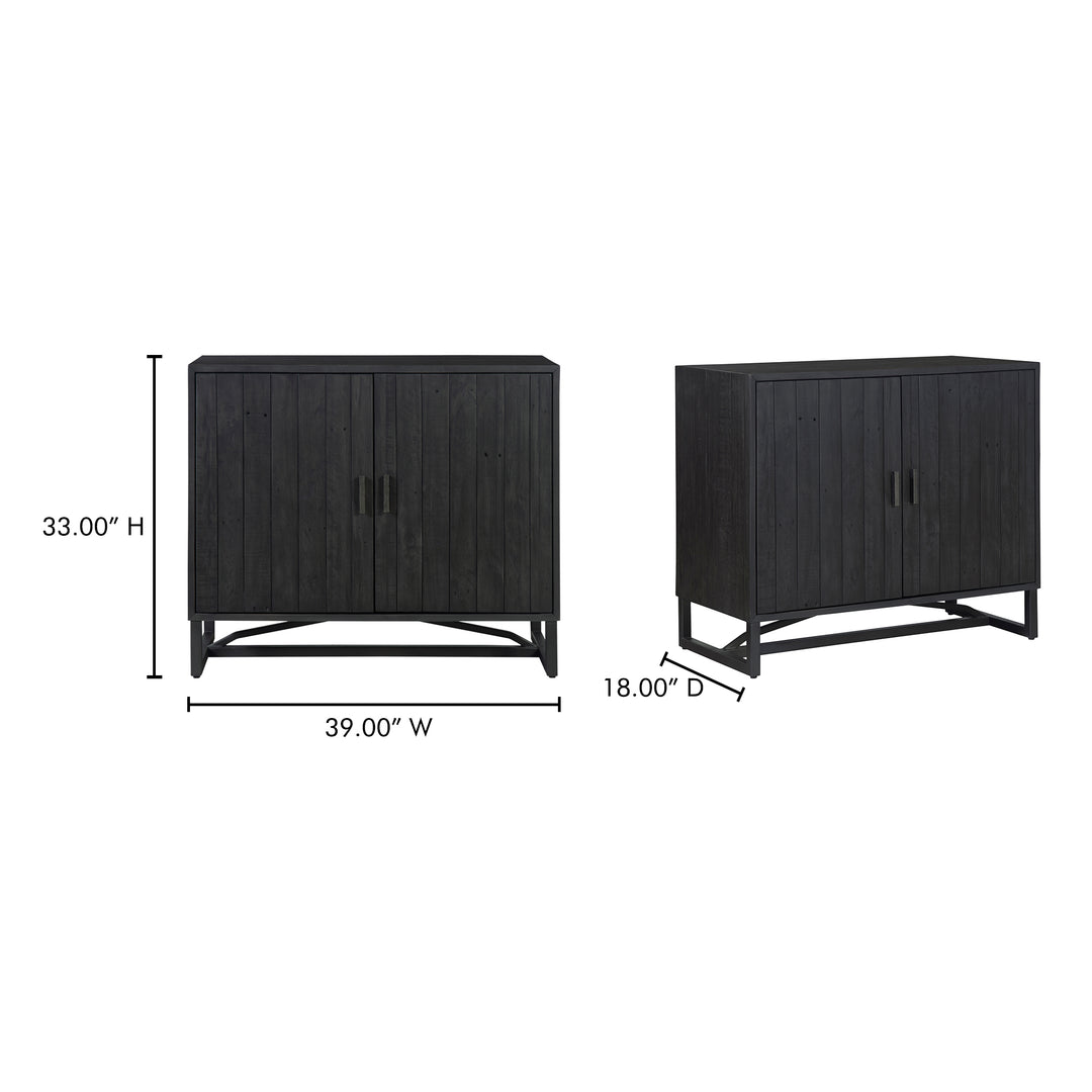 American Home Furniture | Moe's Home Collection - Sierra 2 Door Cabinet Black