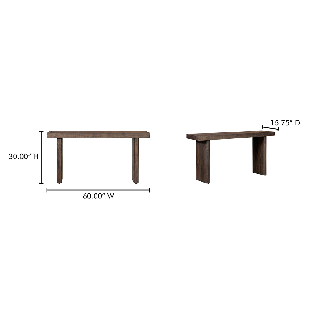 American Home Furniture | Moe's Home Collection - Monterey Console Table Aged Brown