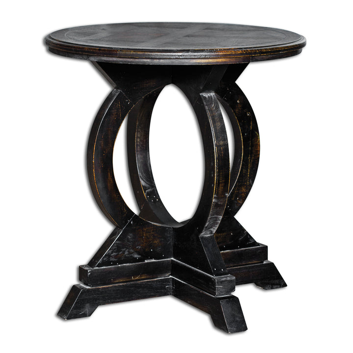 Maiva Black Side Table - AmericanHomeFurniture