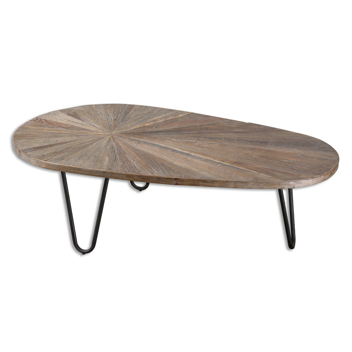 LEVENI WOODEN COFFEE TABLE - AmericanHomeFurniture