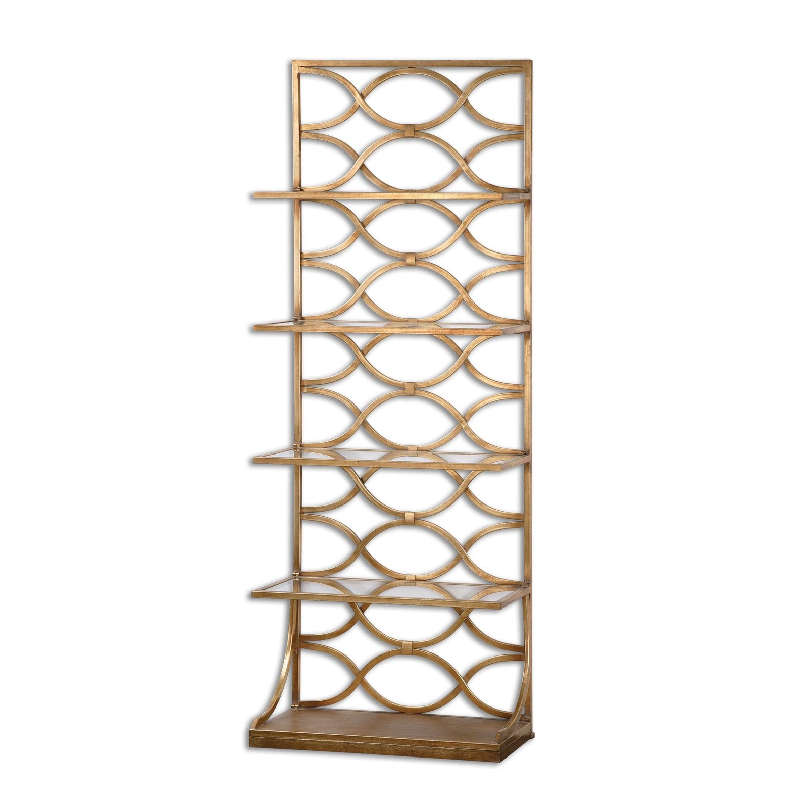 Uttermost LASHAYA GOLD ETAGERE BOOKCASES + SHELVES