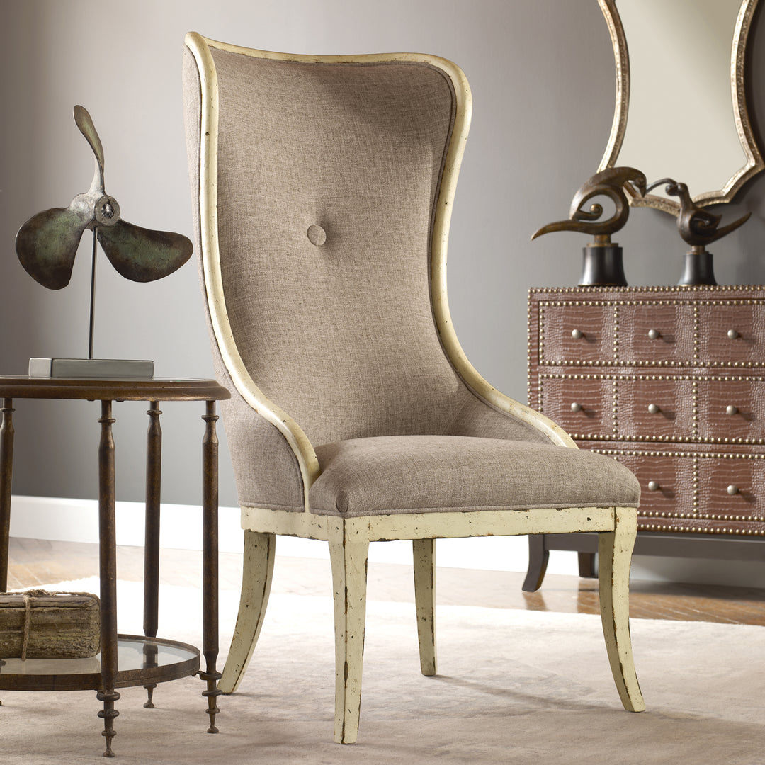 Selam Aged Wing Chair - AmericanHomeFurniture
