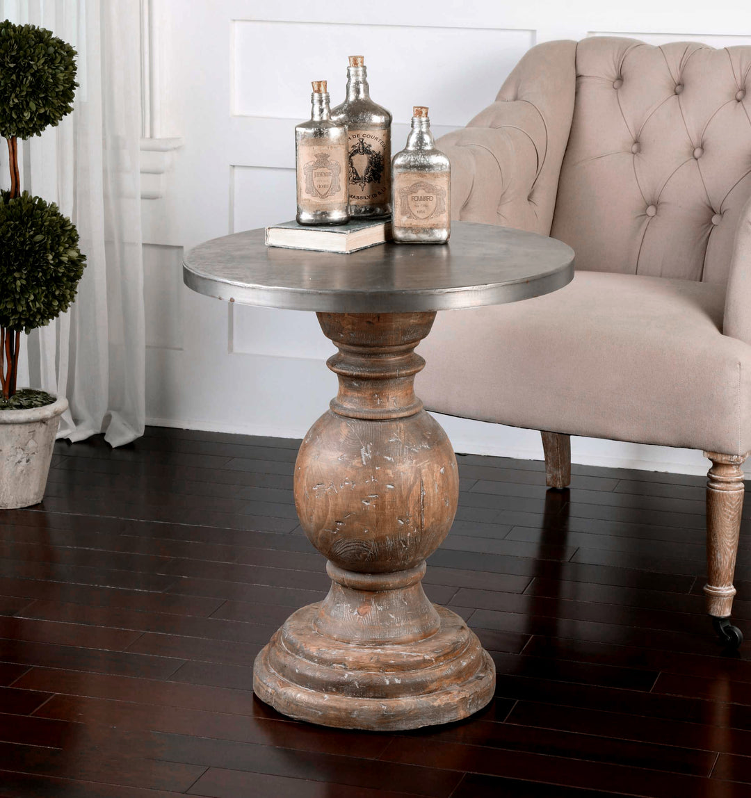 Blythe Wooden SideTable - AmericanHomeFurniture