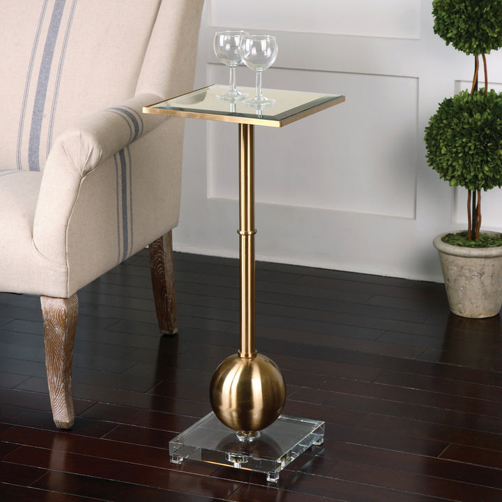 LATON MIRRORED ACCENT TABLE - AmericanHomeFurniture