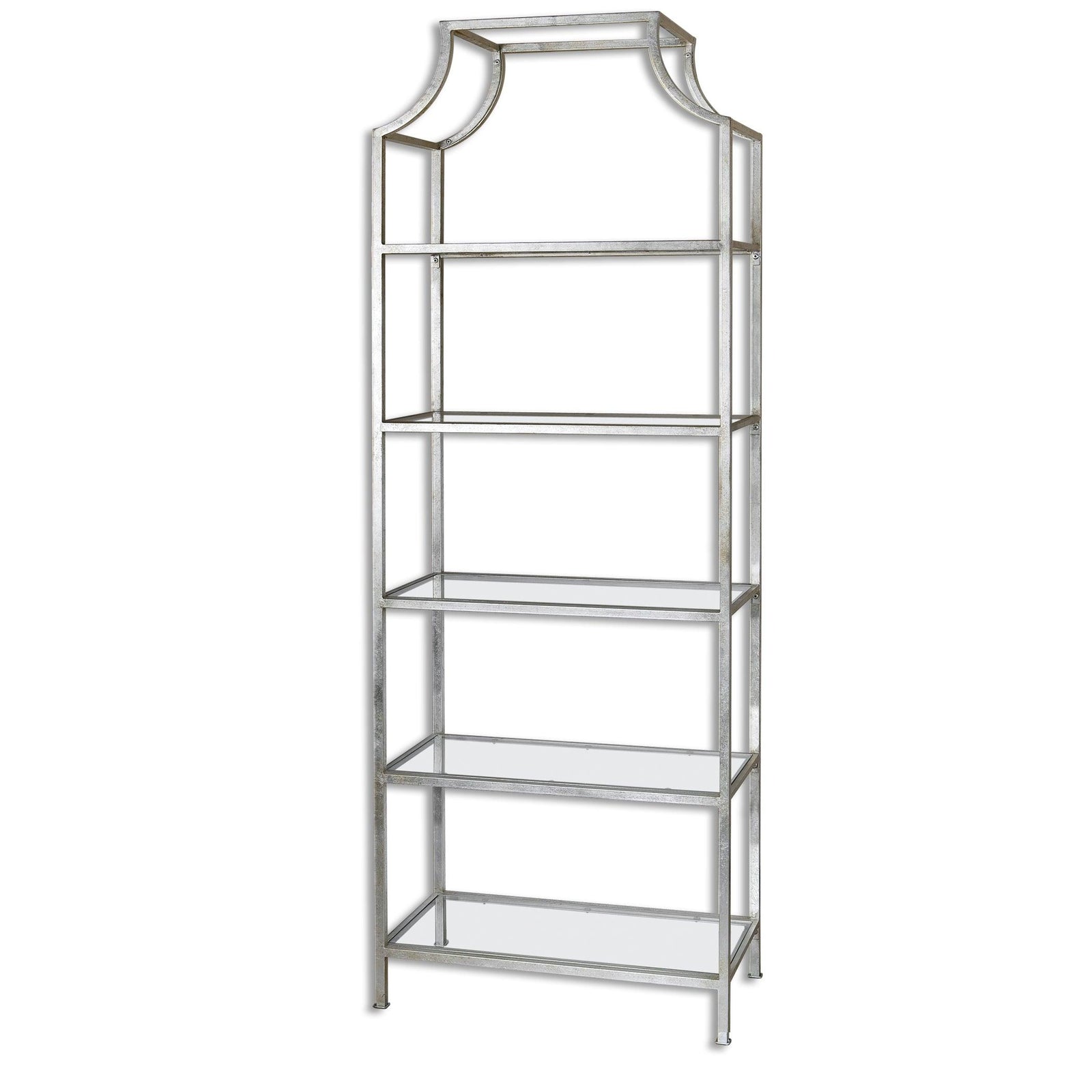 Uttermost AURELIE SILVER ETAGERE BOOKCASES + SHELVES