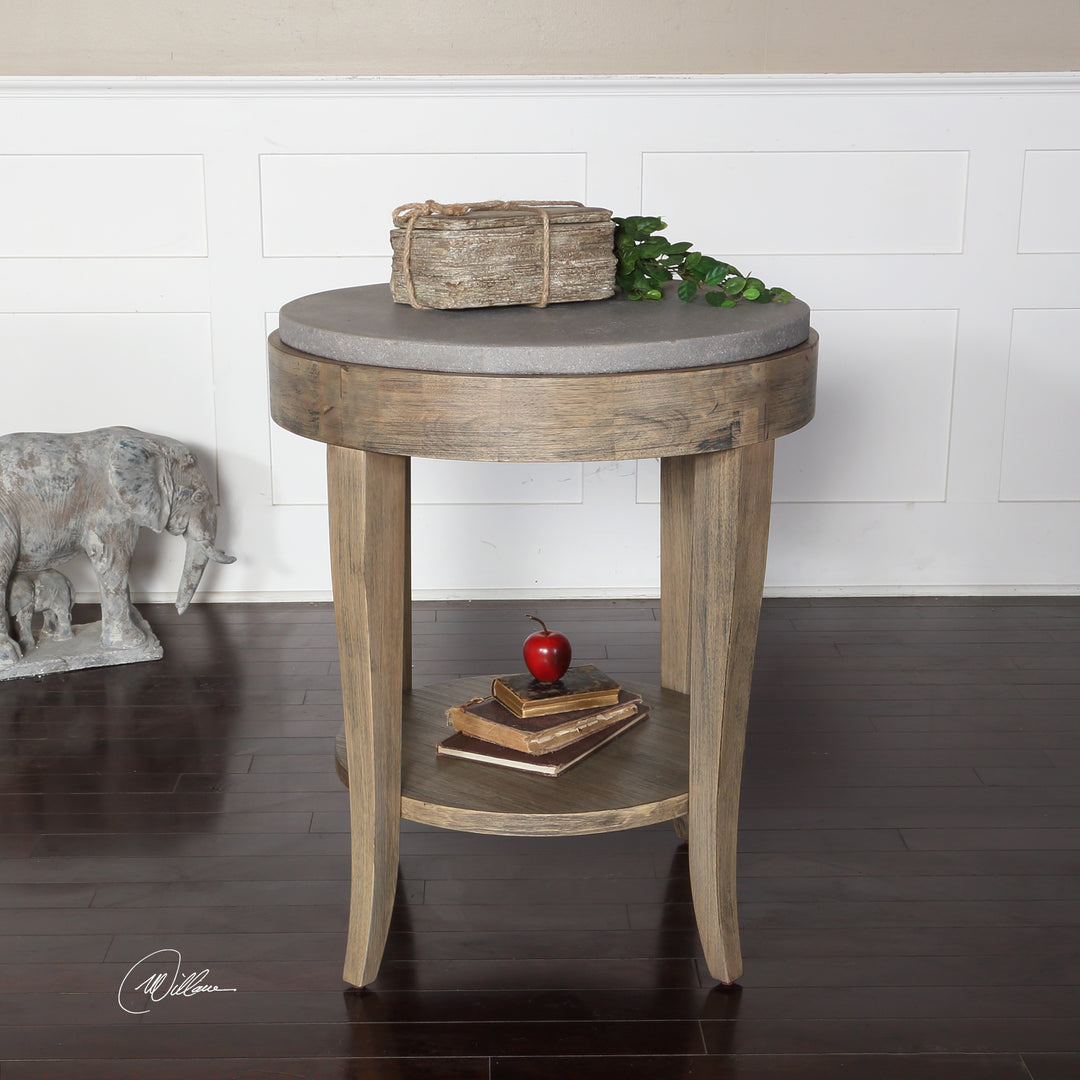 Deka Round Side Table - AmericanHomeFurniture