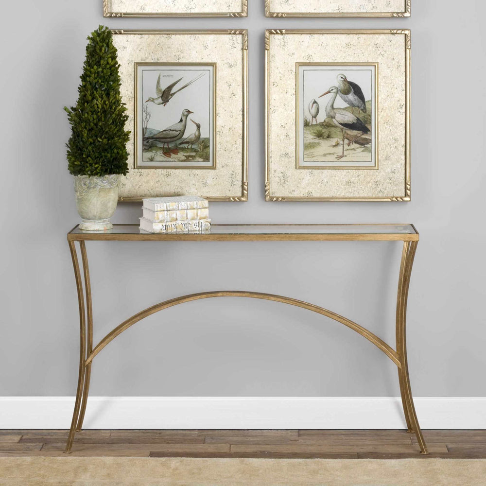 ALAYNA GOLD CONSOLE TABLE - AmericanHomeFurniture