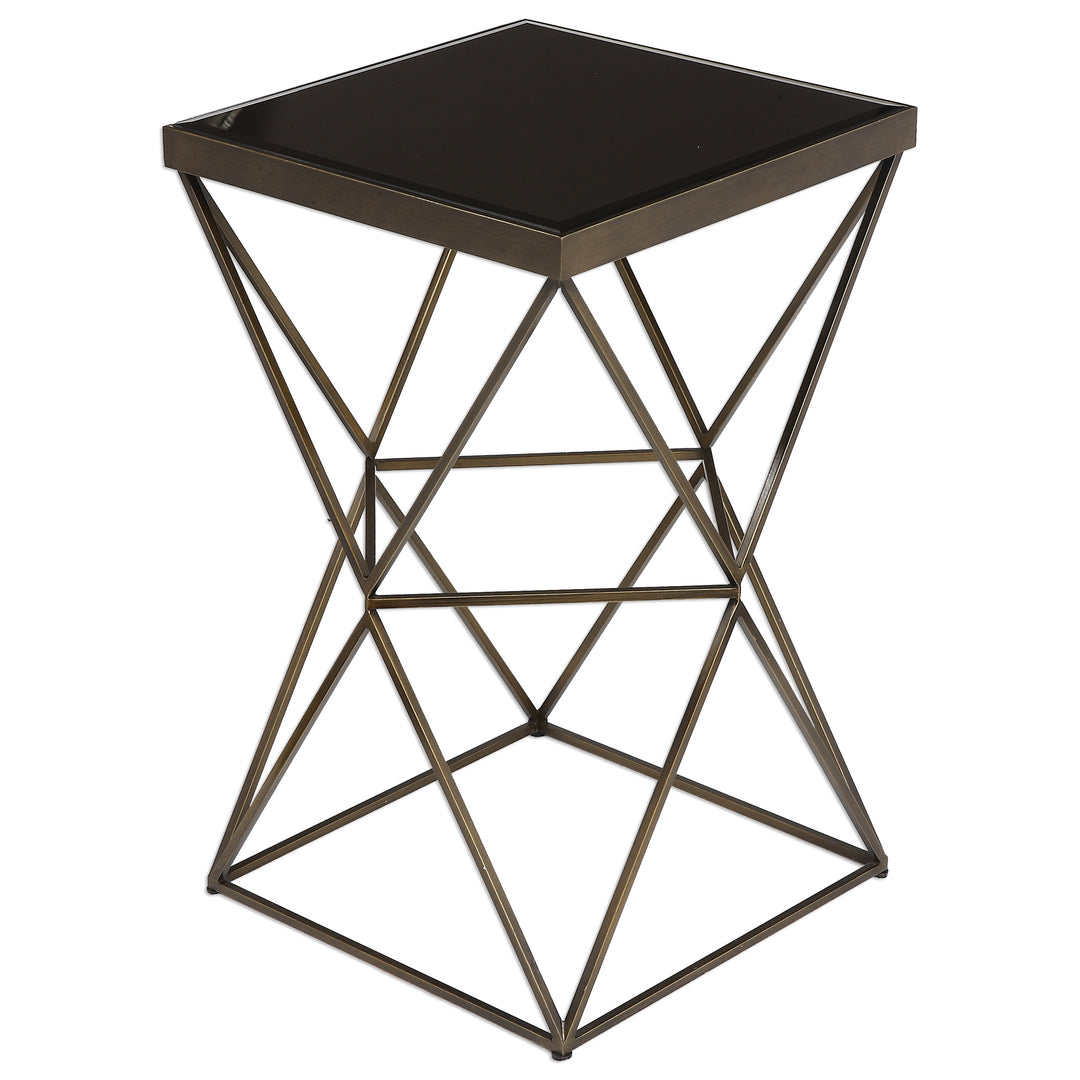 UBERTO CAGED FRAME ACCENT TABLE - AmericanHomeFurniture