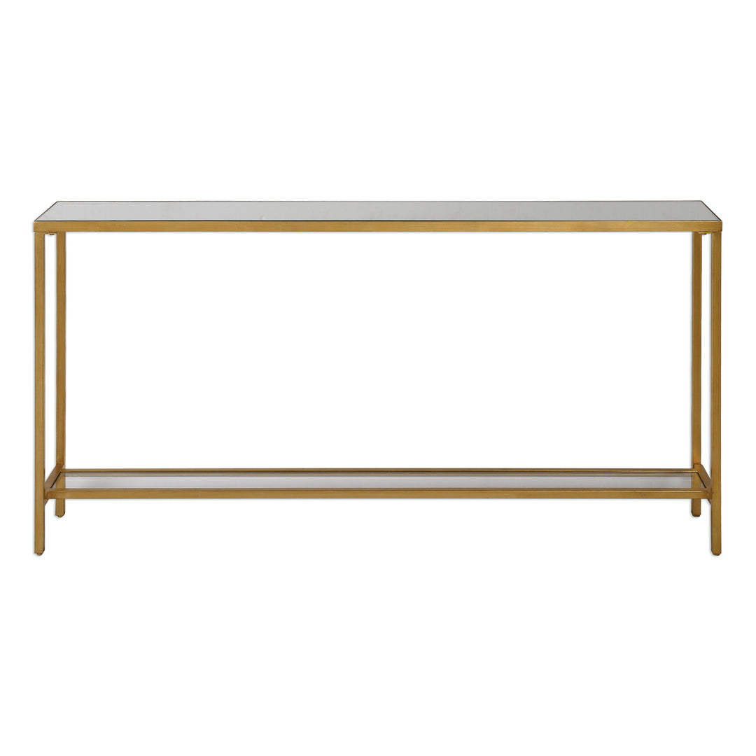 HAYLEY GOLD CONSOLE TABLE - AmericanHomeFurniture