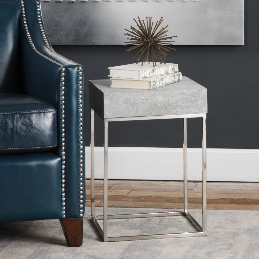 JUDE CONCRETE ACCENT TABLE - AmericanHomeFurniture