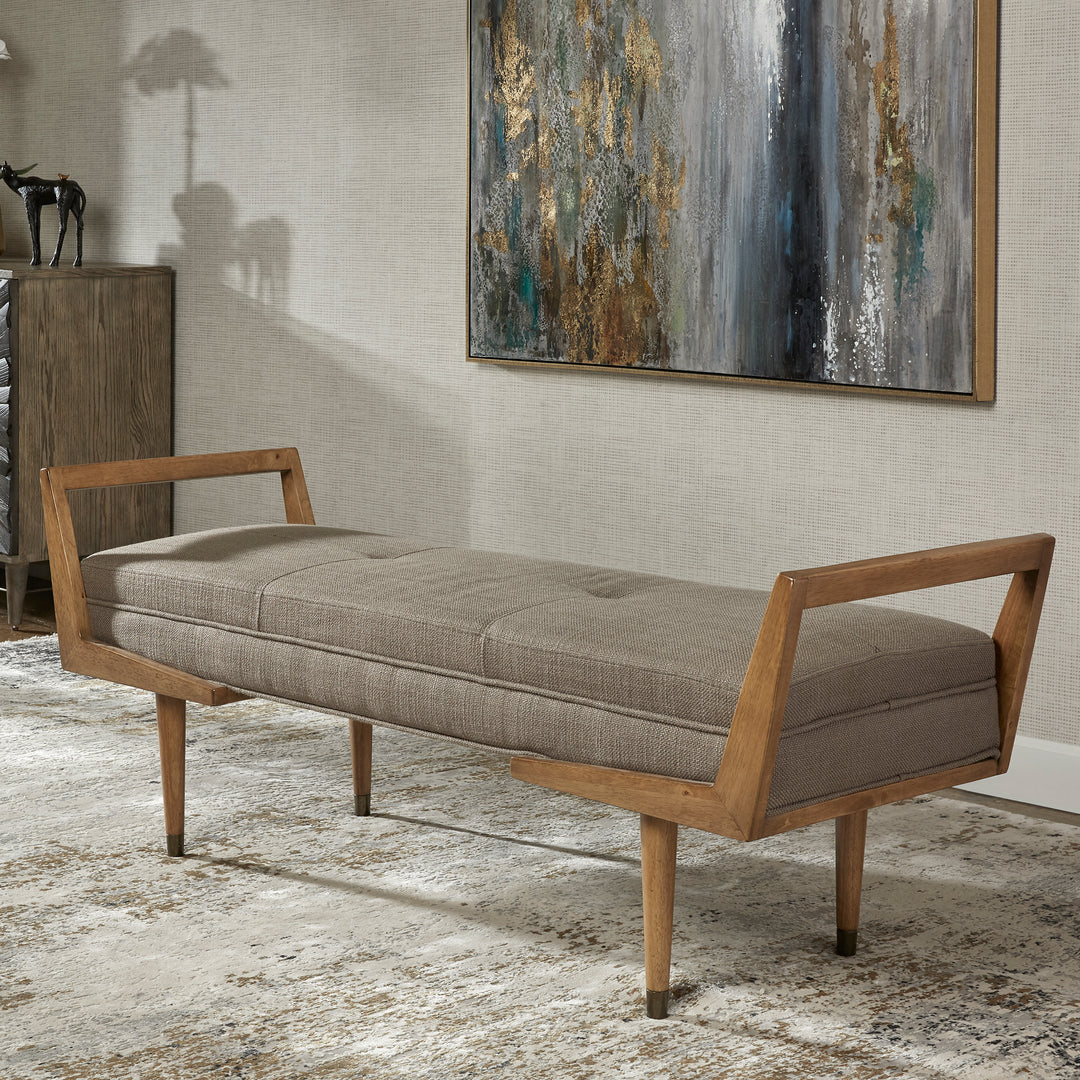 Waylon Mid-Century Modern Bench - AmericanHomeFurniture