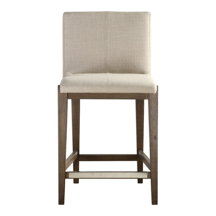 KLEMENS LINEN COUNTER STOOL - AmericanHomeFurniture