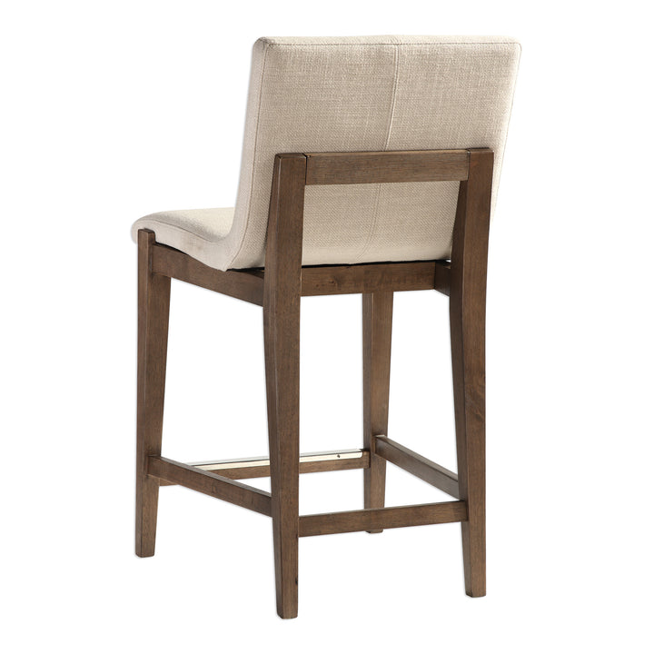 KLEMENS LINEN COUNTER STOOL - AmericanHomeFurniture