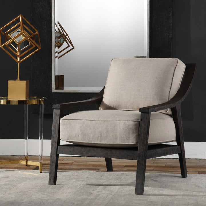 Lyle Beige Accent Chair - AmericanHomeFurniture