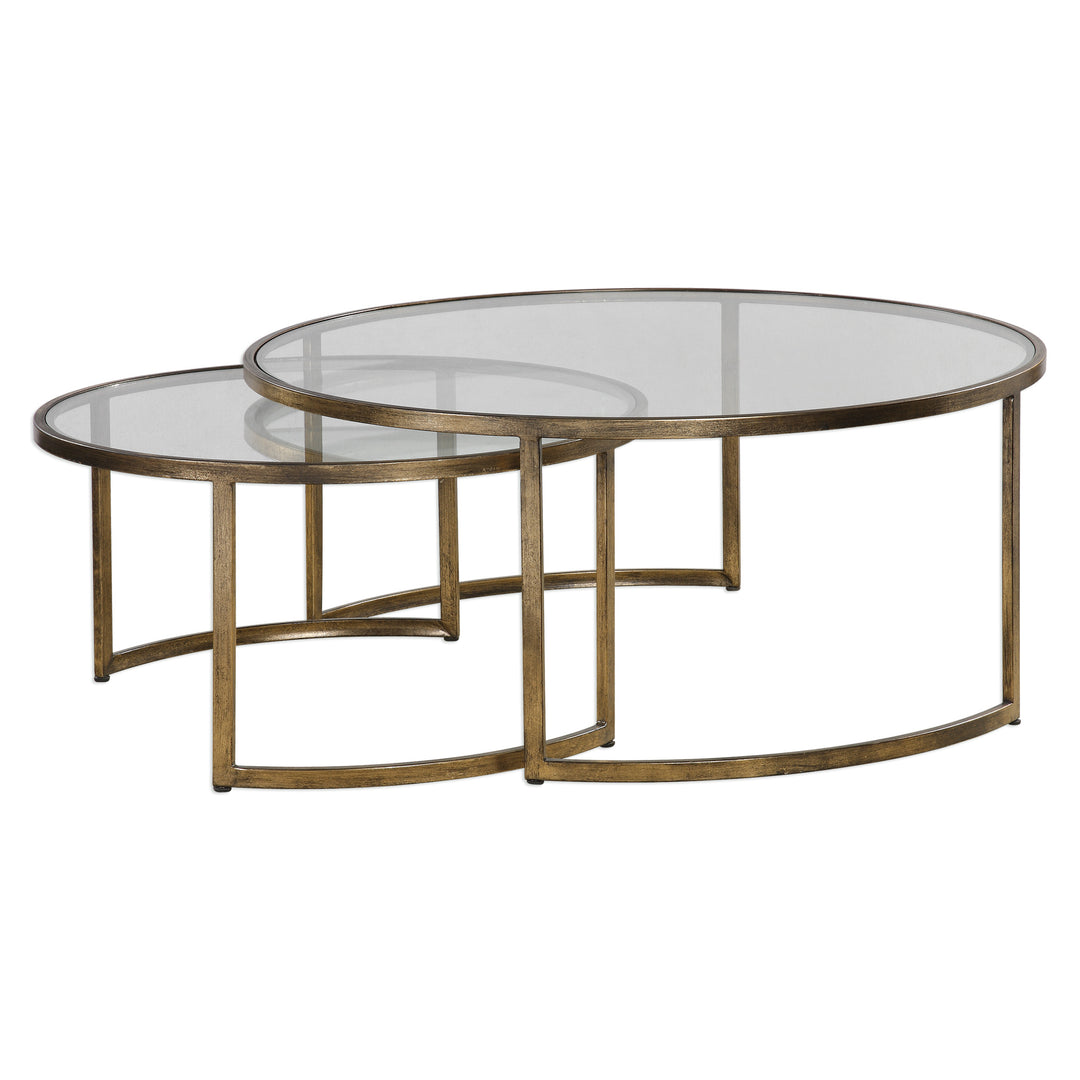 RHEA NESTED COFFEE TABLES SET OF 2 - AmericanHomeFurniture