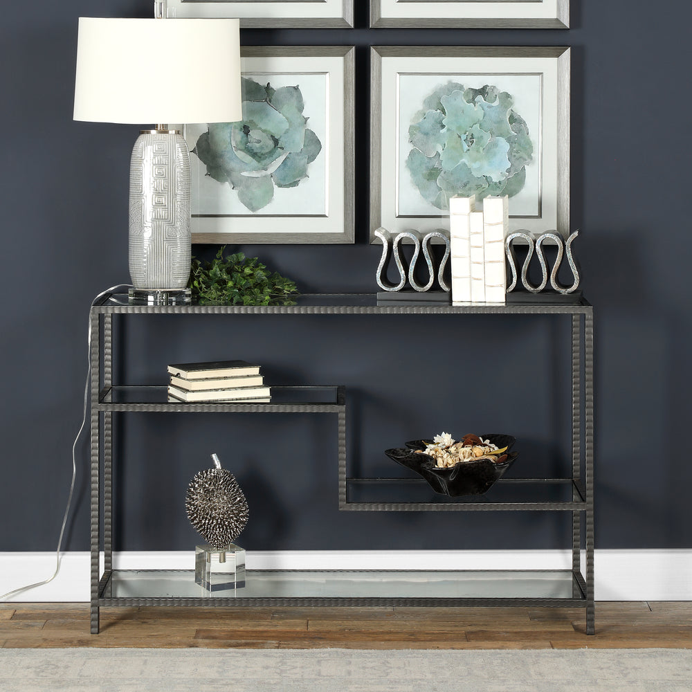 LEO INDUSTRIAL CONSOLE TABLE - AmericanHomeFurniture