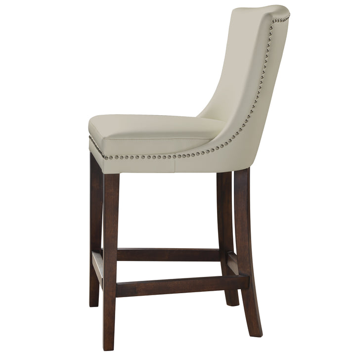 DARIELA WHITE COUNTER STOOL - AmericanHomeFurniture