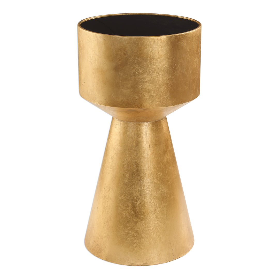 VEIRA GOLD ACCENT TABLE - AmericanHomeFurniture