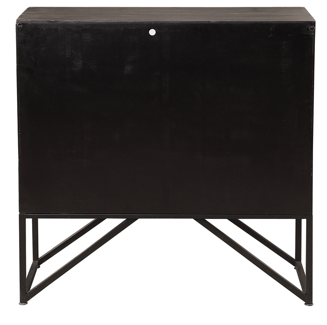 Zadie Ebony Accent Cabinet - AmericanHomeFurniture