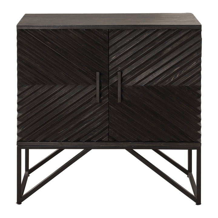 Zadie Ebony Accent Cabinet - AmericanHomeFurniture