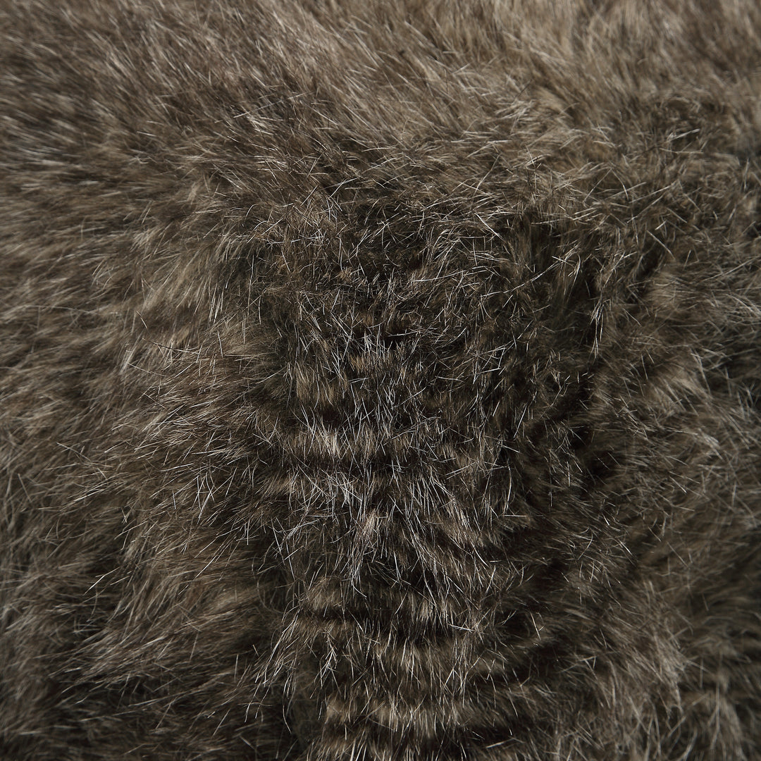 JAYNA FUR OTTOMAN - AmericanHomeFurniture