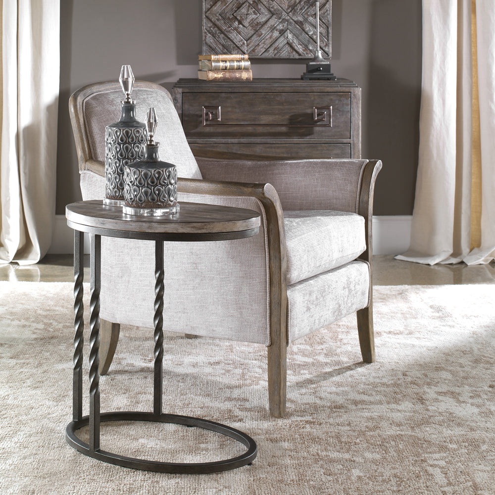 TAURET CANTILEVER ACCENT TABLE - AmericanHomeFurniture