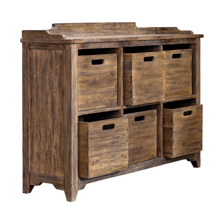 Ardusin Driftwood Hobby Cupboard - AmericanHomeFurniture