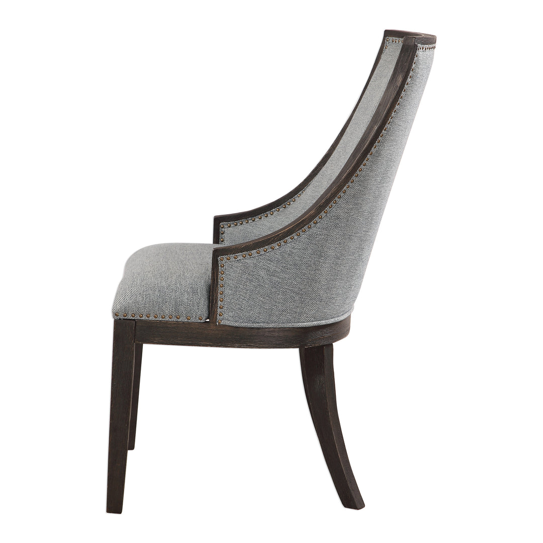 Janis Ebony Accent Chair - AmericanHomeFurniture