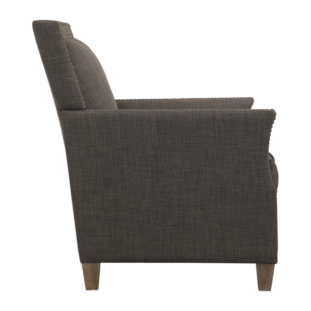 Darick Charcoal Armchair - AmericanHomeFurniture