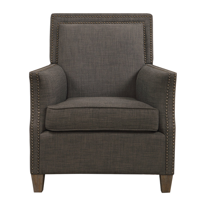 Darick Charcoal Armchair - AmericanHomeFurniture