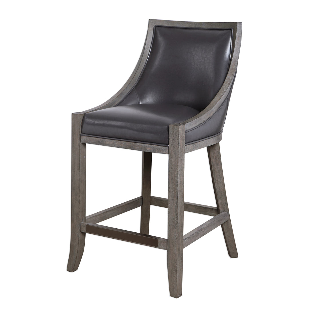 ELOWEN LEATHER COUNTER STOOL - AmericanHomeFurniture