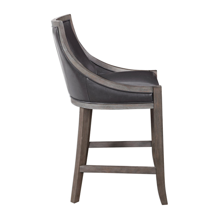 ELOWEN LEATHER COUNTER STOOL - AmericanHomeFurniture