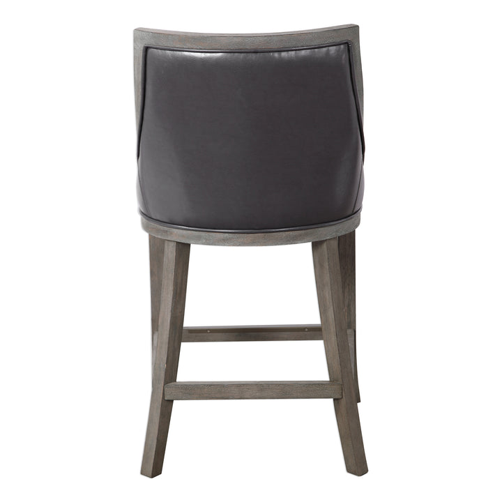 ELOWEN LEATHER COUNTER STOOL - AmericanHomeFurniture