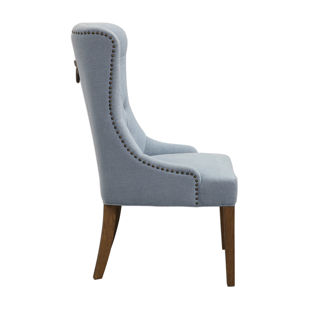 Rioni Tufted Wing Chair - AmericanHomeFurniture