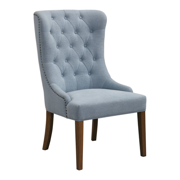 Rioni Tufted Wing Chair - AmericanHomeFurniture