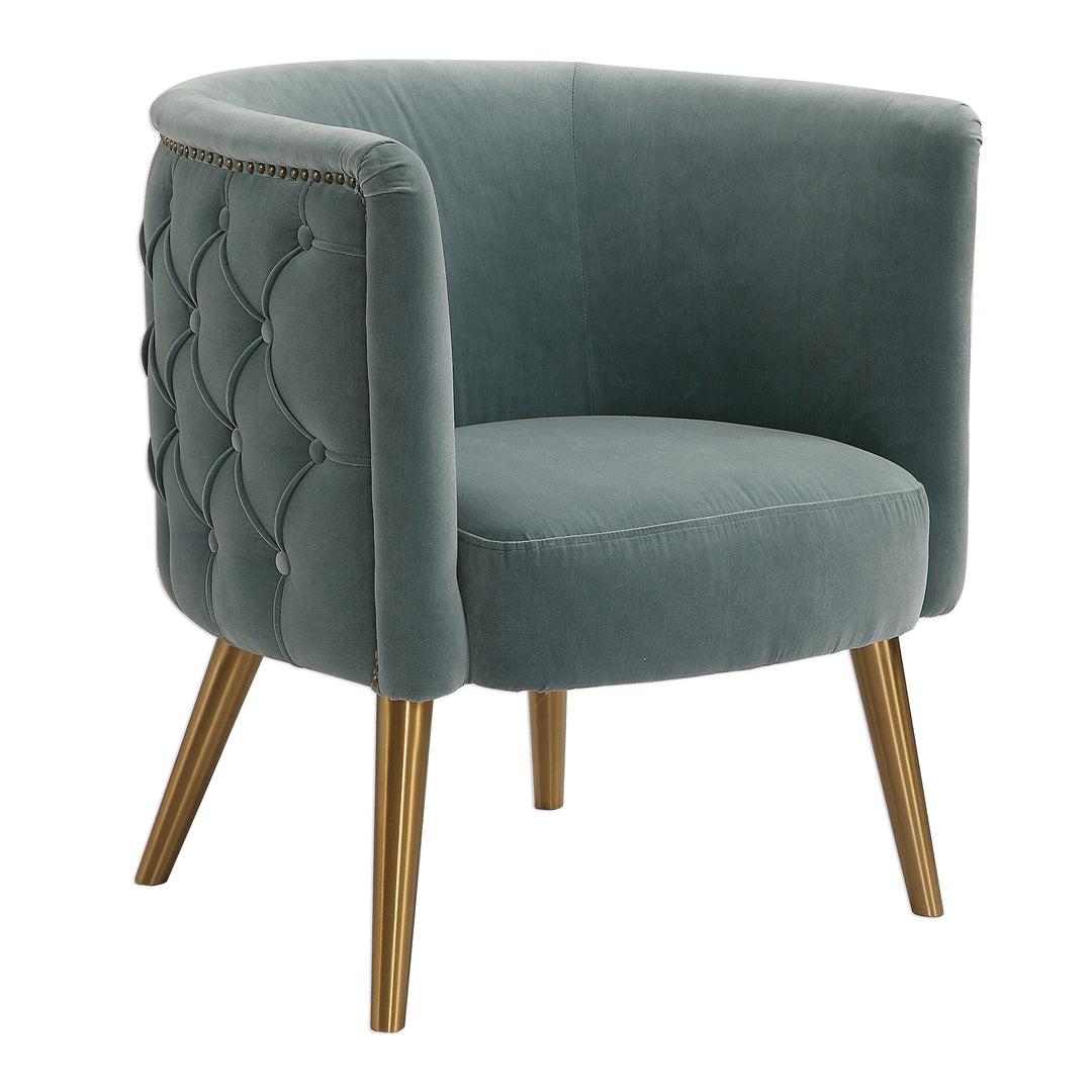 Haider Gray Accent Chair - AmericanHomeFurniture