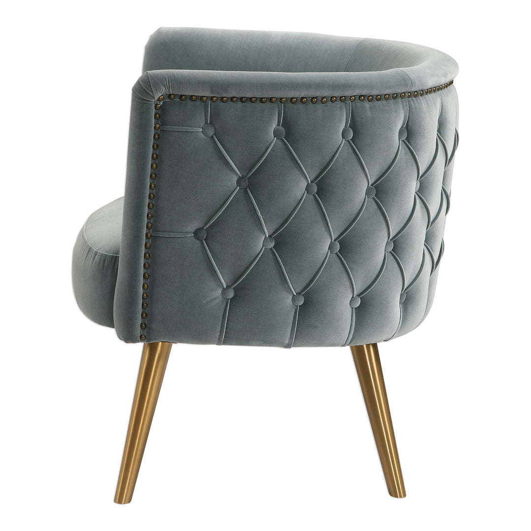 Haider Gray Accent Chair - AmericanHomeFurniture