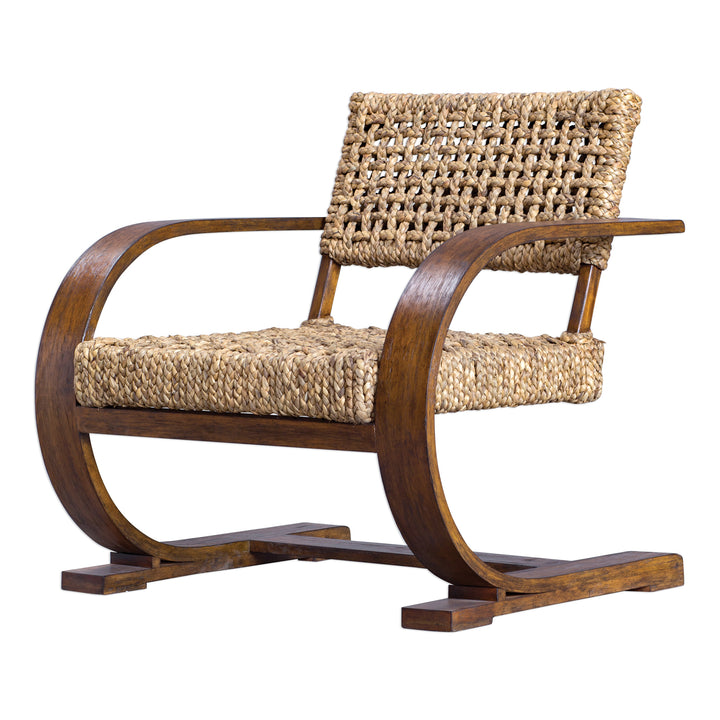 Rehema Natural Woven Accent Chair - AmericanHomeFurniture