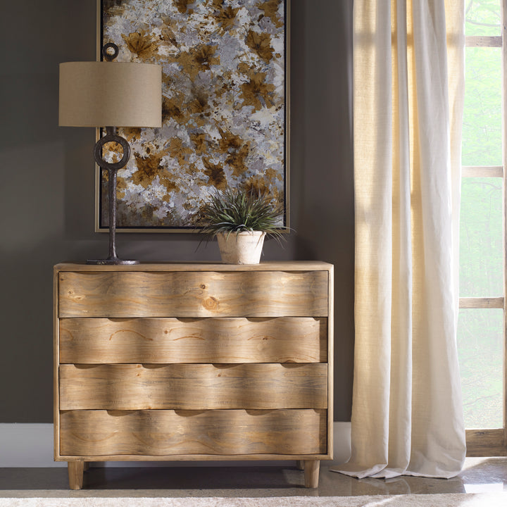 CRAWFORD LIGHT OAK ACCENT CHEST - AmericanHomeFurniture