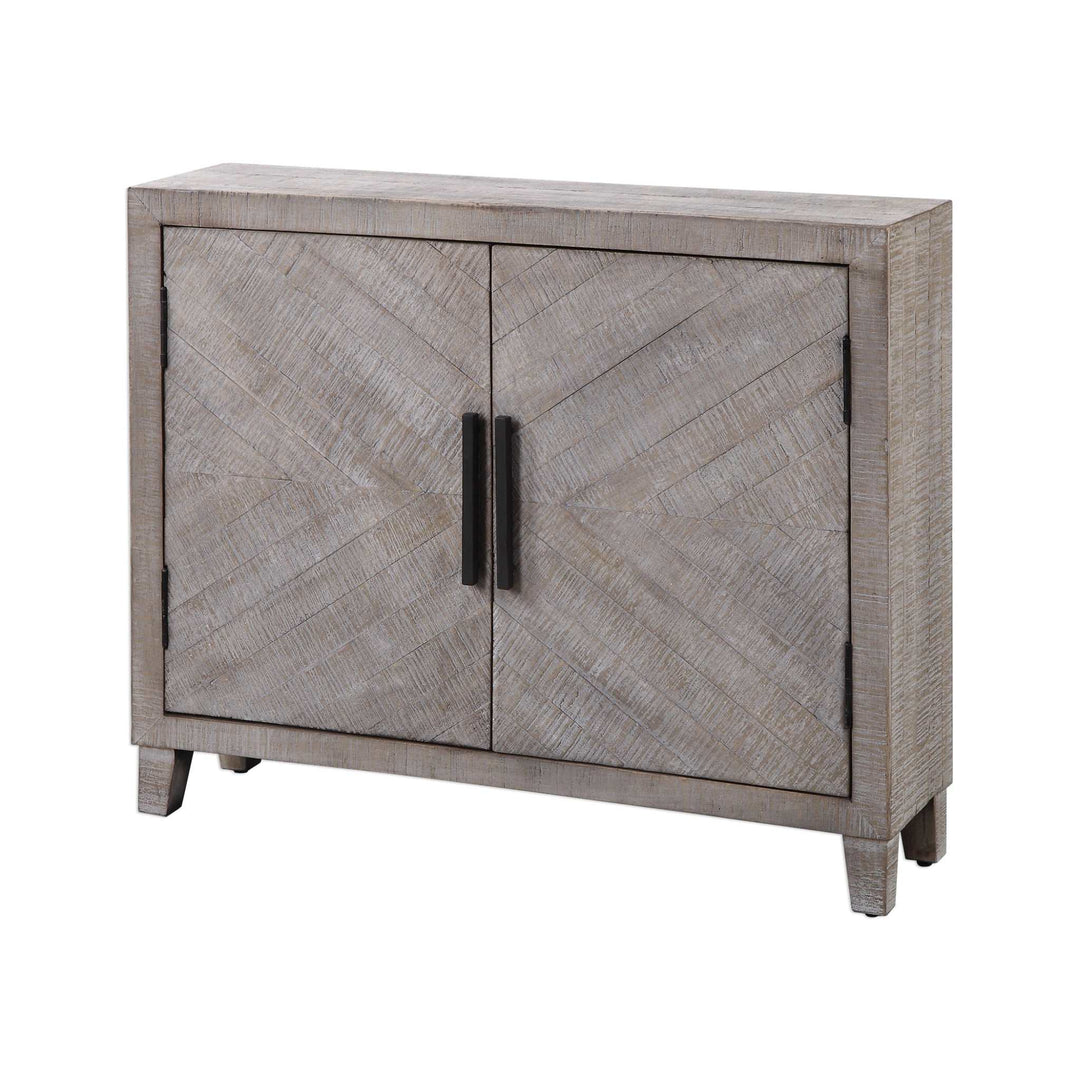 Adalind White Washed Accent Cabinet - AmericanHomeFurniture