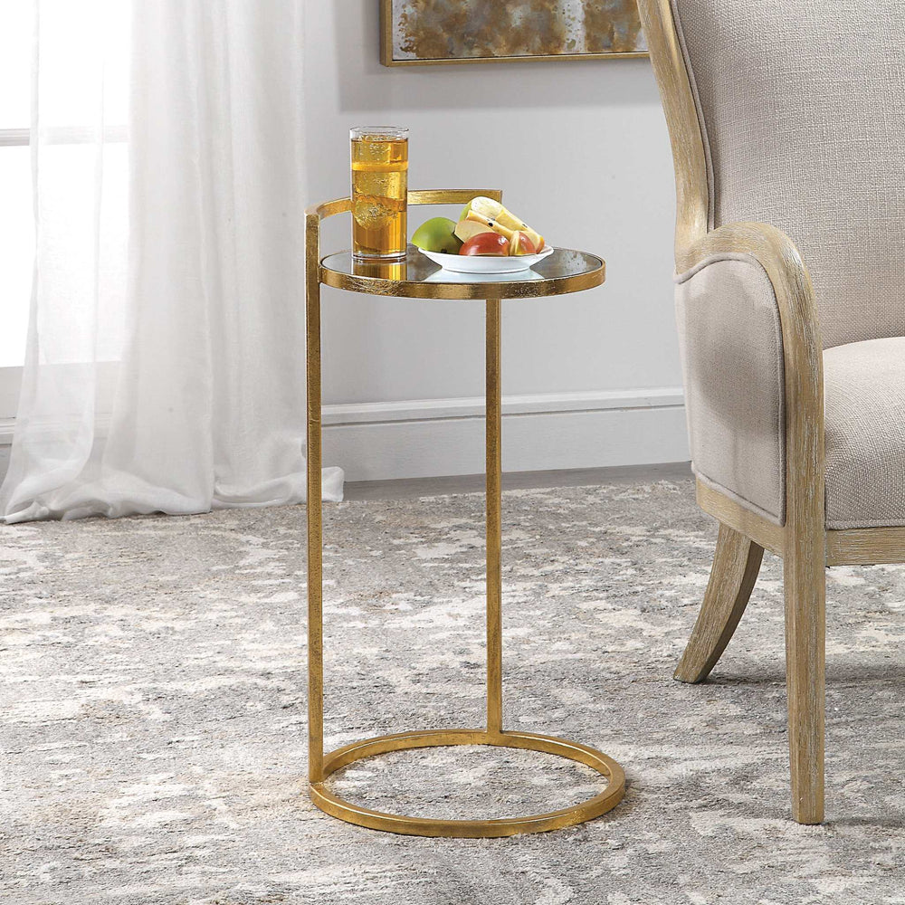 CAILIN GOLD ACCENT TABLE - AmericanHomeFurniture