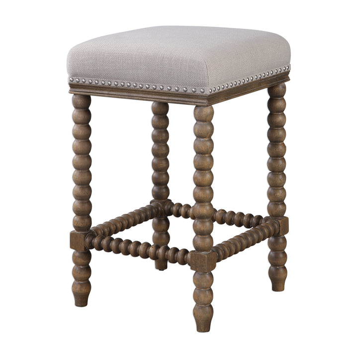 PRYCE WOODEN COUNTER STOOL - AmericanHomeFurniture