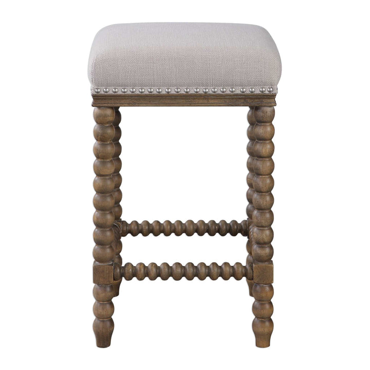 PRYCE WOODEN COUNTER STOOL - AmericanHomeFurniture