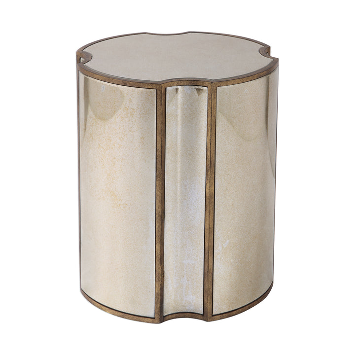 HARLOW MIRRORED ACCENT TABLE - AmericanHomeFurniture