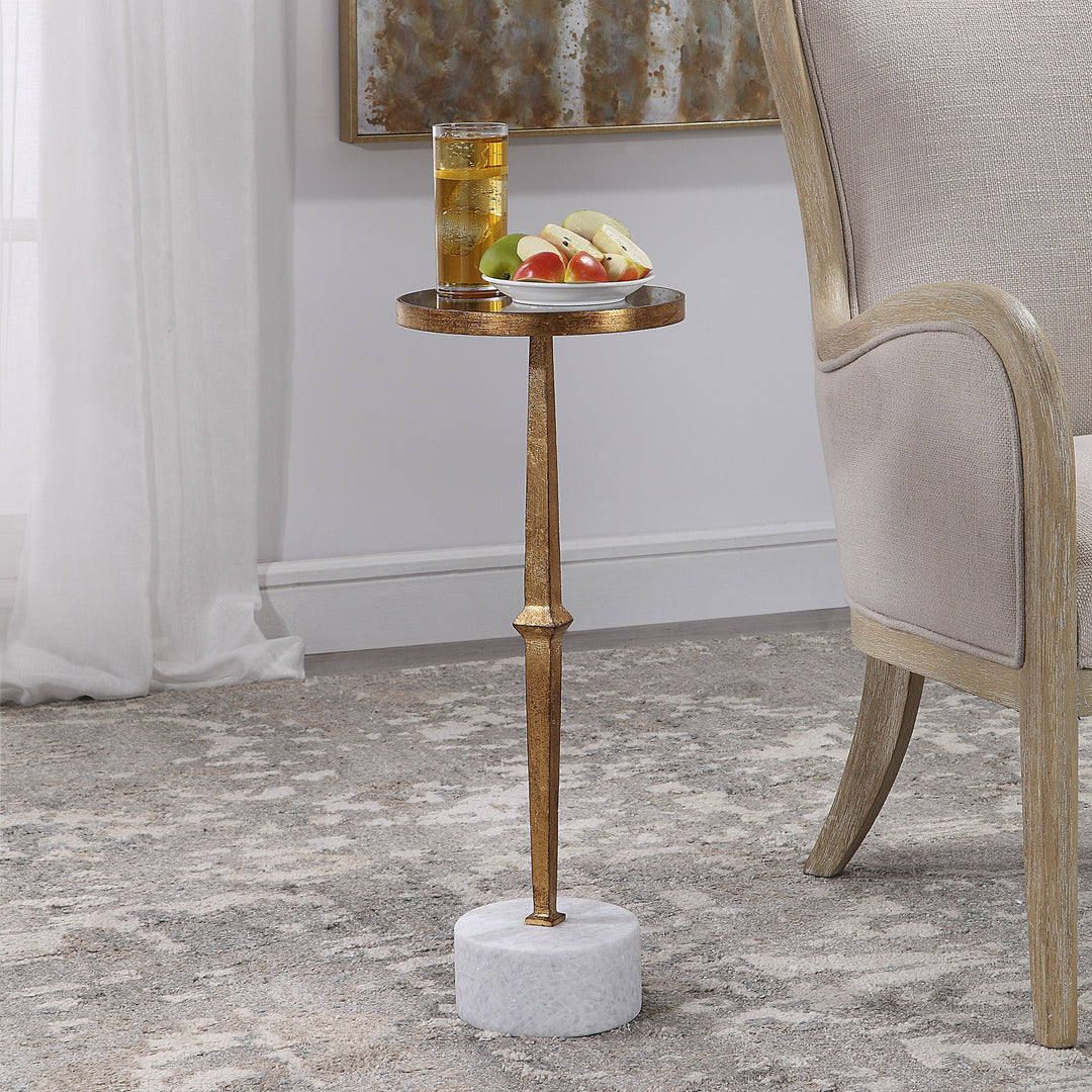 MIRIAM ROUND ACCENT TABLE - AmericanHomeFurniture