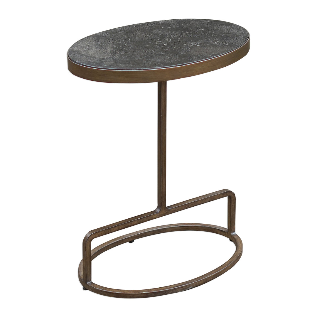 JESSENIA STONE ACCENT TABLE - AmericanHomeFurniture