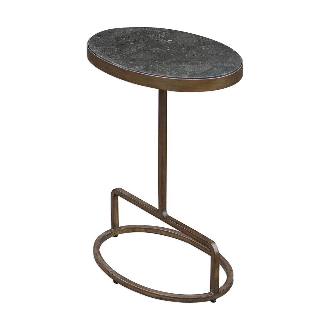 JESSENIA STONE ACCENT TABLE - AmericanHomeFurniture